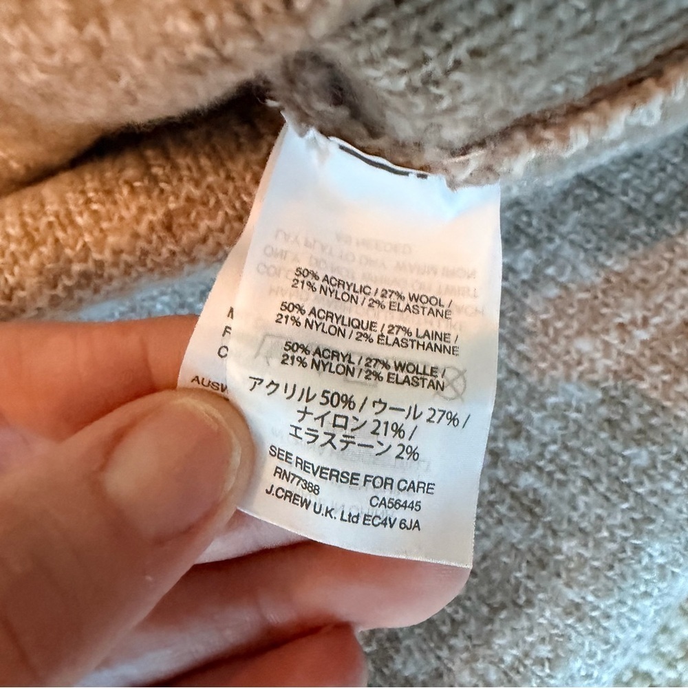 Madewell Windowpane Turtleneck Sweater in Heather Driftwood - Picture 7 of 7
